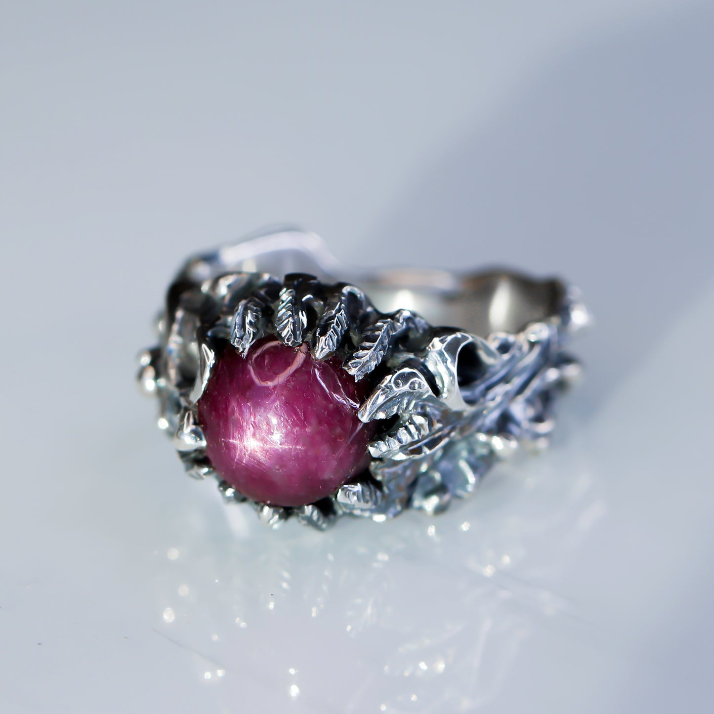 Apollo Karneios / Exalted Sun Talismans / Sol Invictus! -Star Ruby Ring 2- size 9 1/4