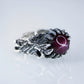 Apollo Karneios / Exalted Sun Talismans / Sol Invictus! -Star Ruby Ring 2- size 9 1/4