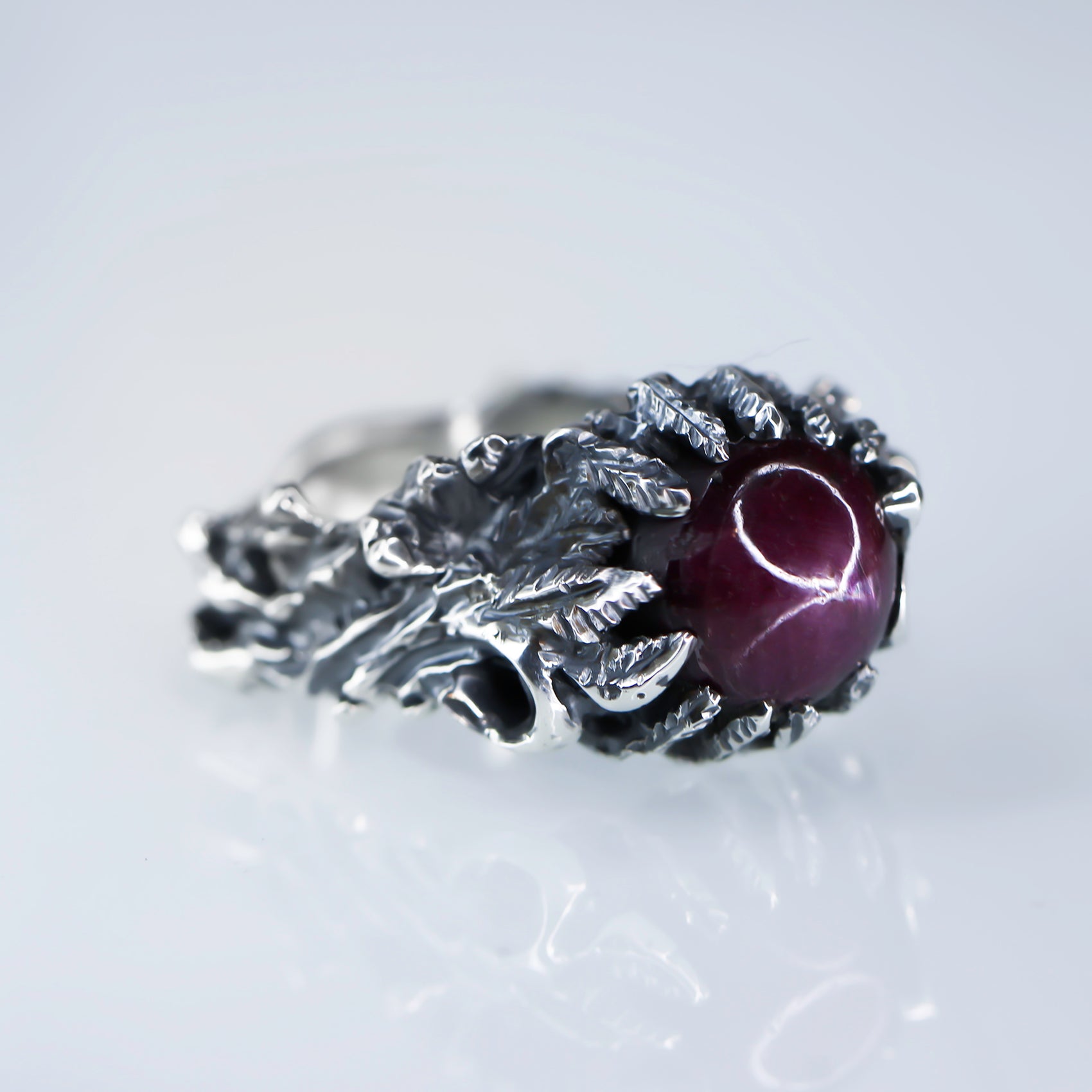Apollo Karneios / Exalted Sun Talismans / Sol Invictus! -Star Ruby Ring 2- size 9 1/4