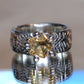 JOJ #3 Citrine Star Ring size 8 3/4