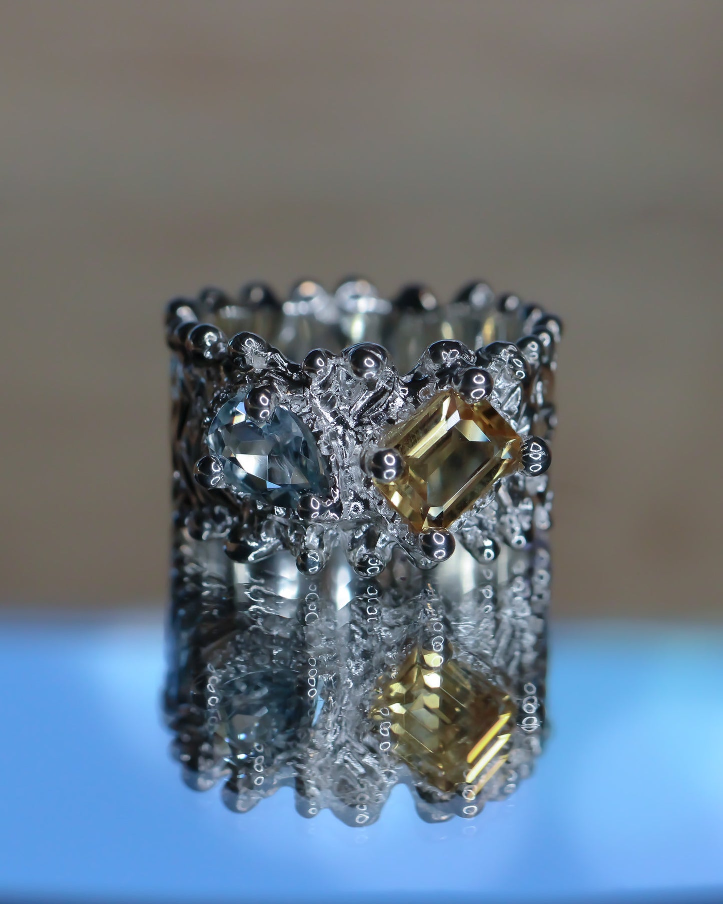 JOJ #3 Baguette Citrine Ring size 6 1/2