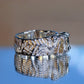 JOJ #3 two Baguette Citrine Ring size 7 3/4