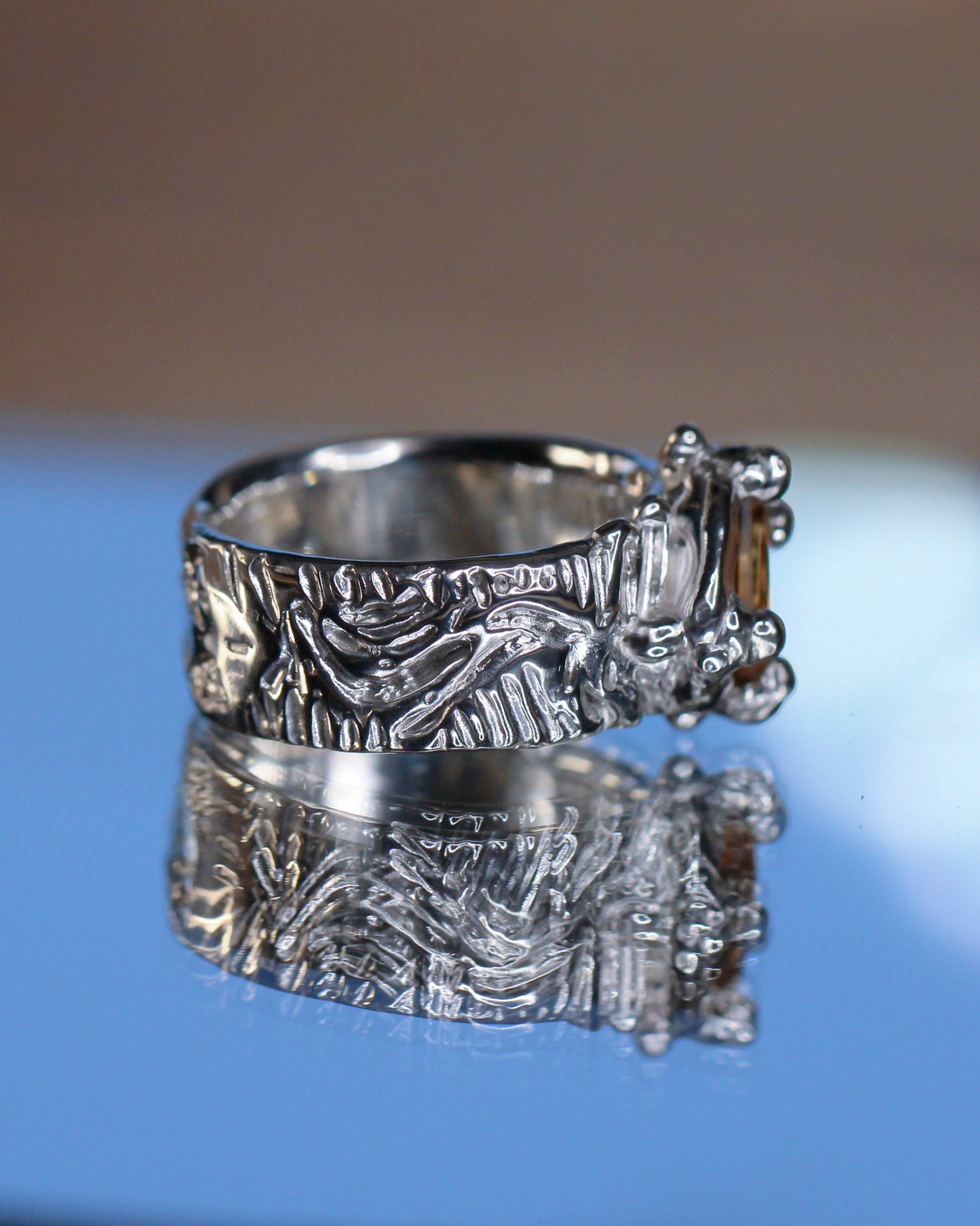 JOJ #3 Baguette Citrine Ring size 4 3/4