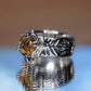 JOJ #3 Baguette Citrine Ring size 4 3/4