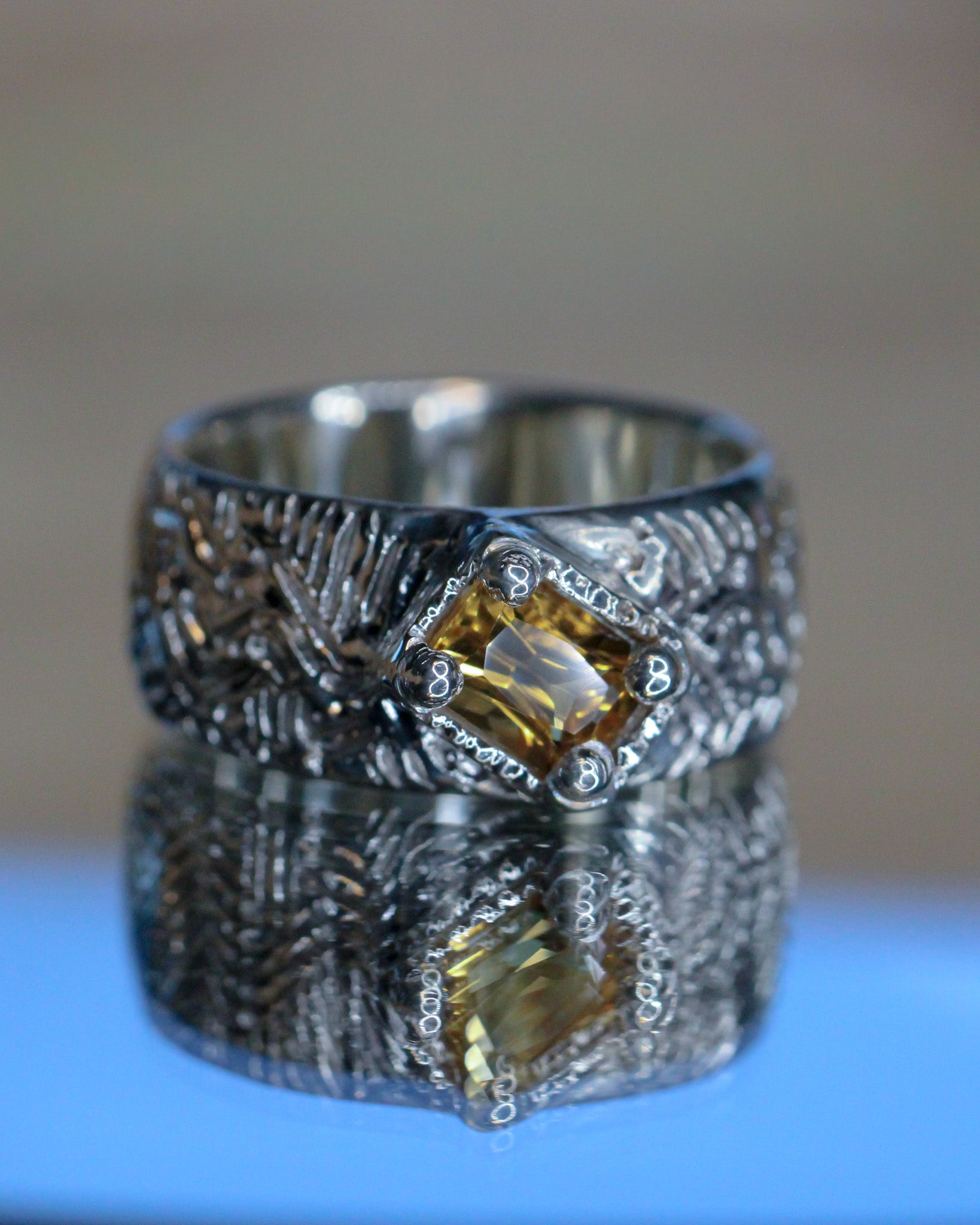 Tides of Tethys talisman ring
handcrafted astrological talisman Tides of Tethys