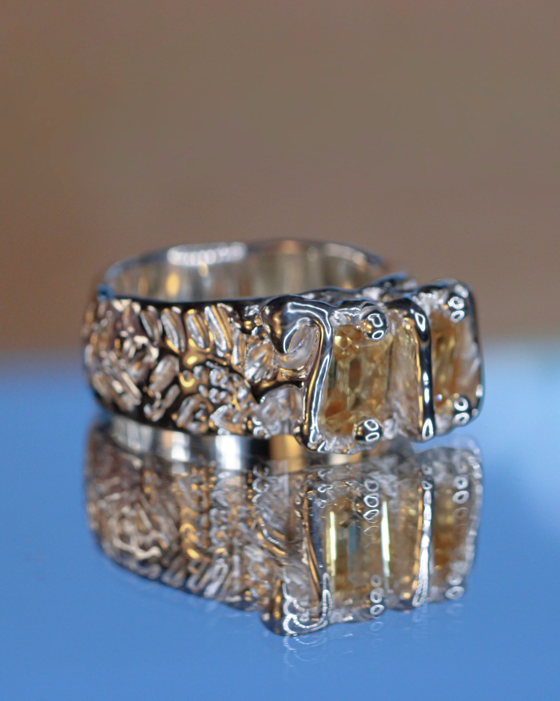 Tides of Tethys talisman ring
handcrafted astrological talisman Tides of Tethys