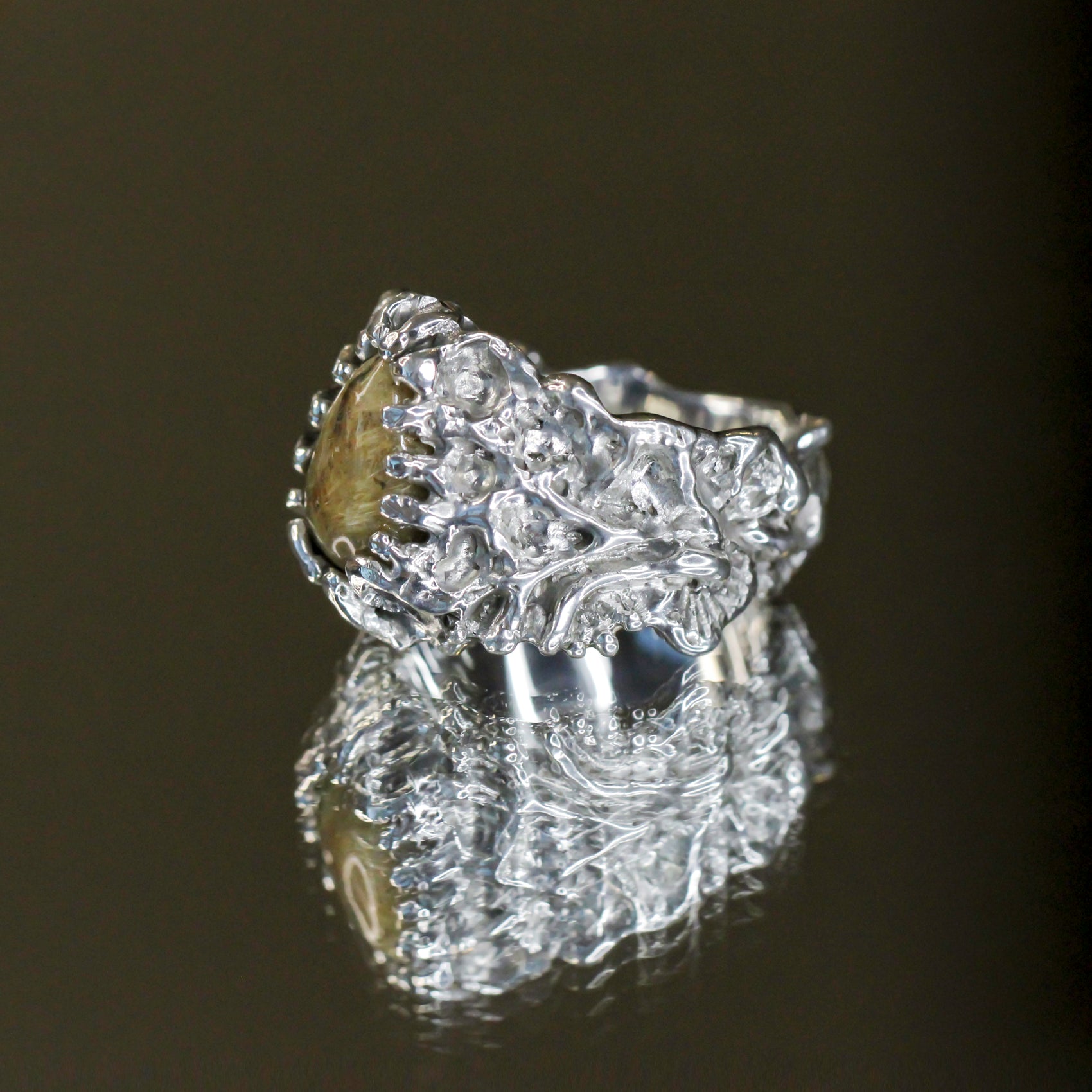 Lovely Taygete - Star of the Pleiades Talismans - Ring 2# size  7 3/4