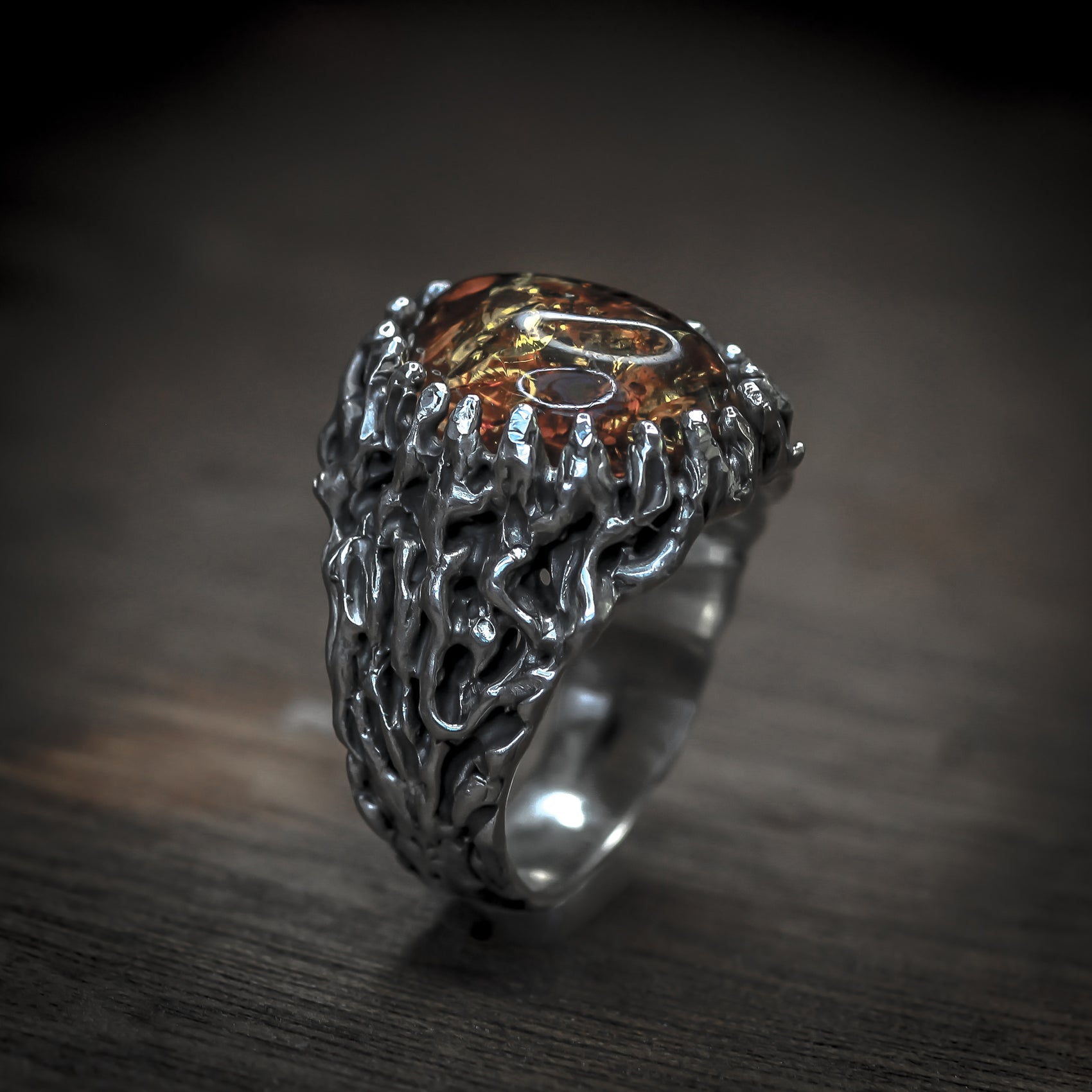 Solar Amber Talisman Rings - The Operation of the Sun