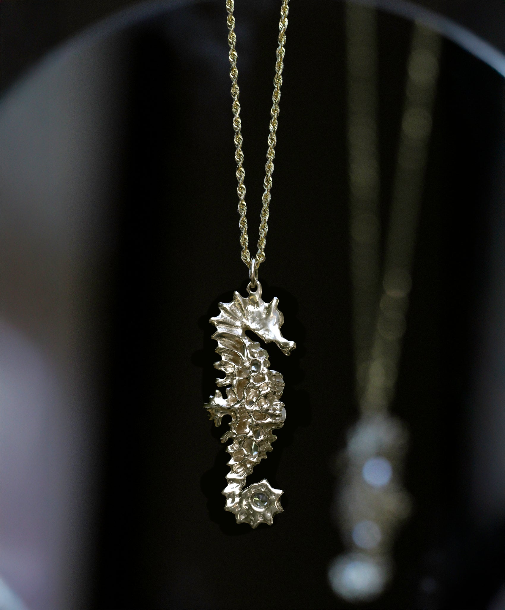 Bringing Wind to Your Sails — Aquamarine  Sualocin 14K Gold Talisman