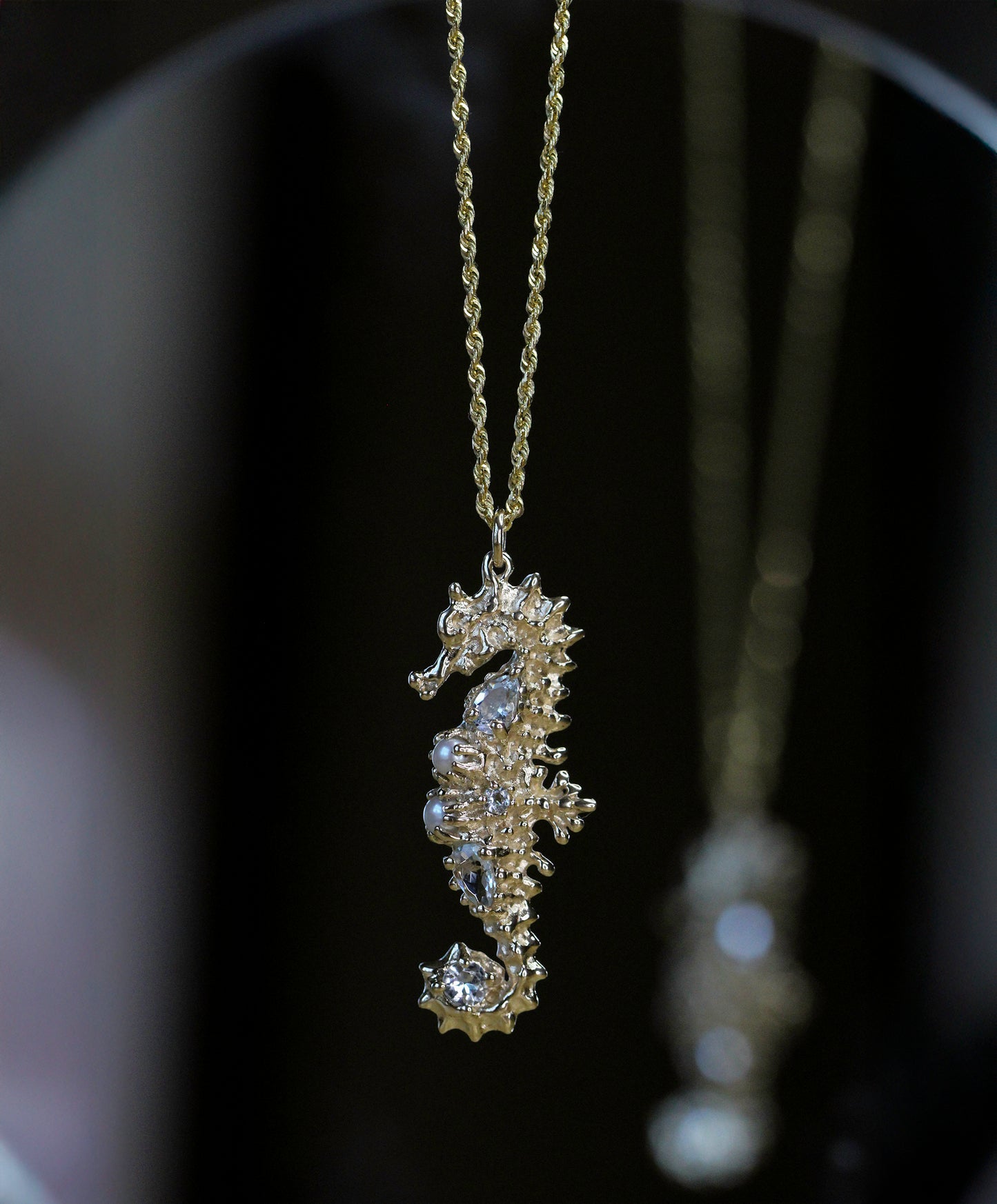 Bringing Wind to Your Sails — Aquamarine  Sualocin 14K Gold Talisman