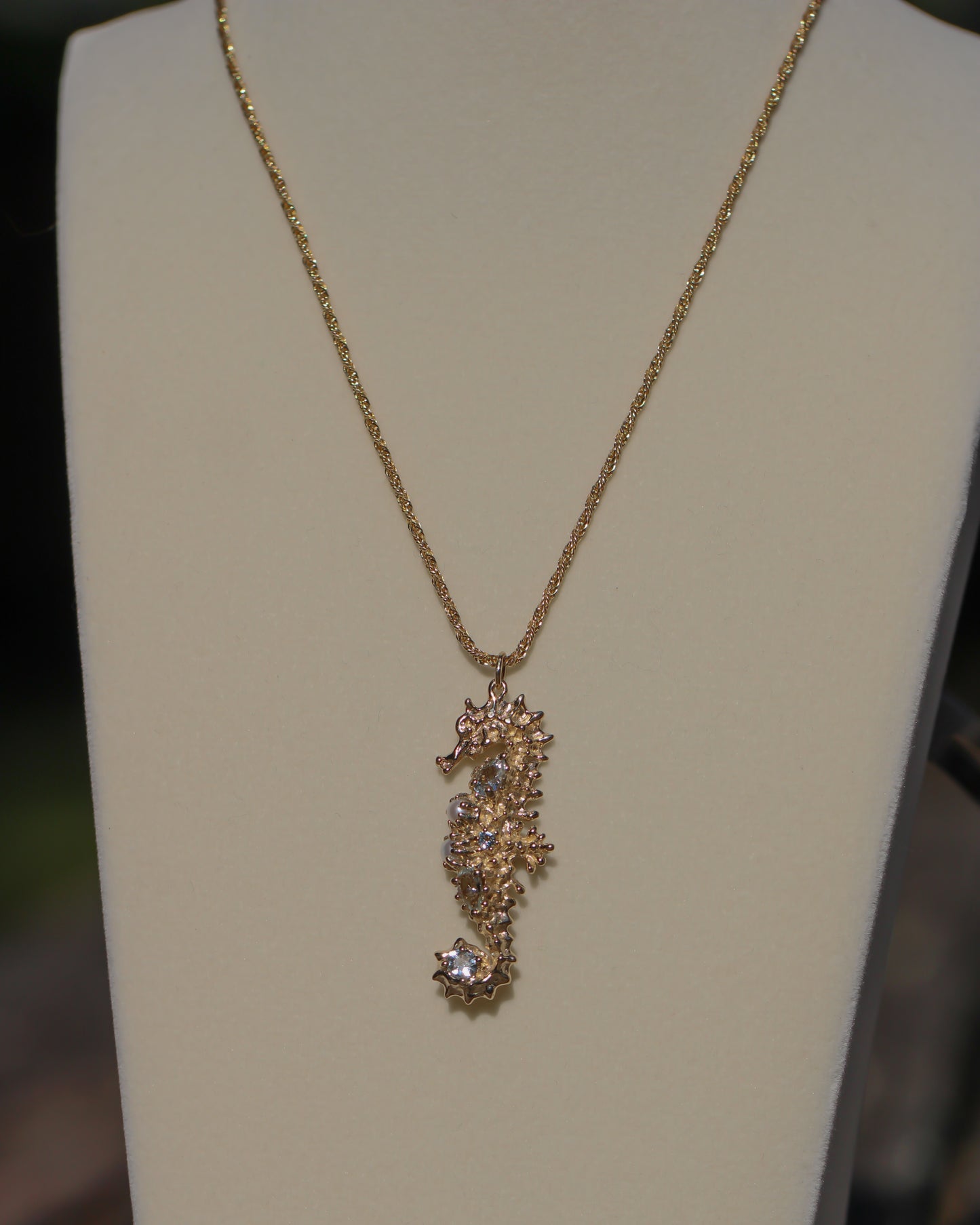 Bringing Wind to Your Sails — Aquamarine  Sualocin 14K Gold Talisman
