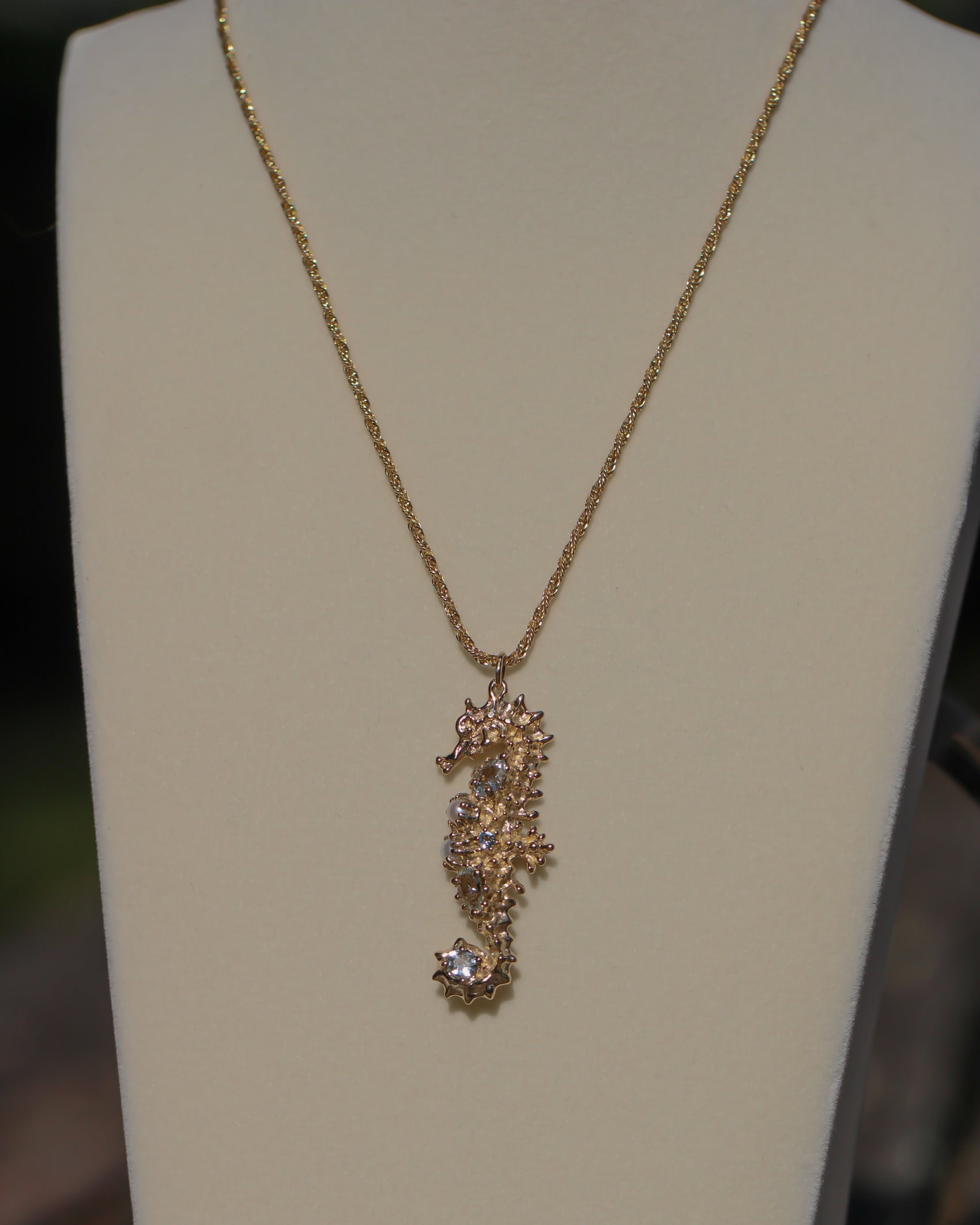 Bringing Wind to Your Sails — Aquamarine  Sualocin 14K Gold Talisman