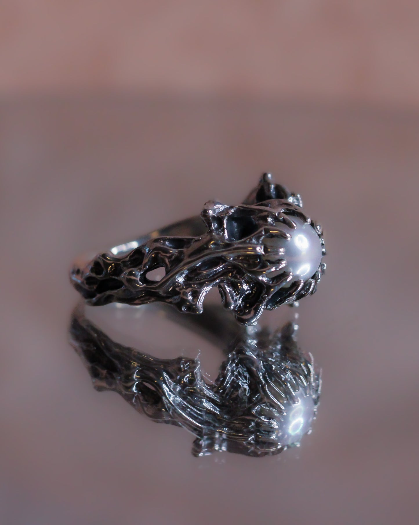 Tides of Tethys talisman ring
handcrafted astrological talisman Tides of Tethys