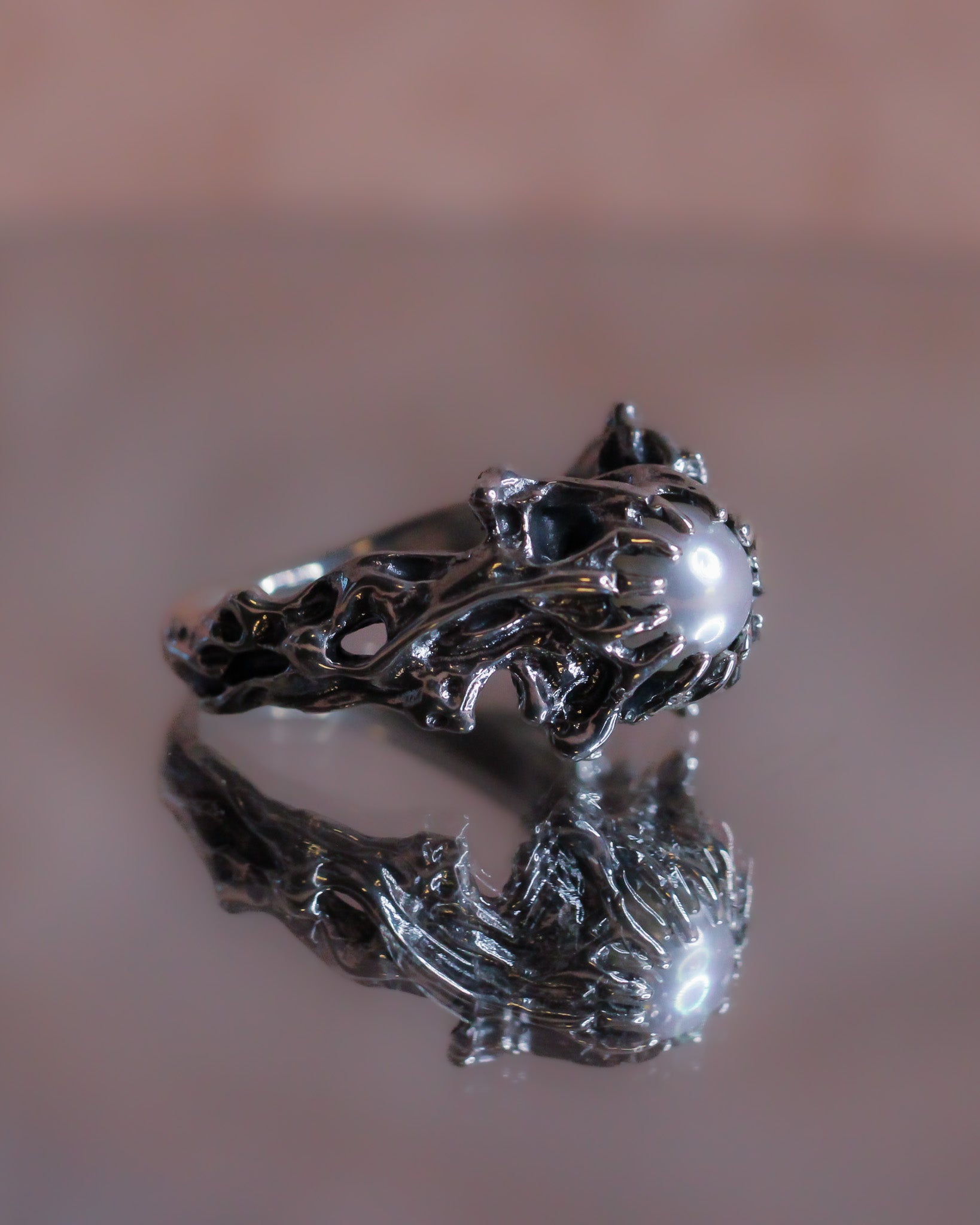 Tides of Tethys talisman ring
handcrafted astrological talisman Tides of Tethys