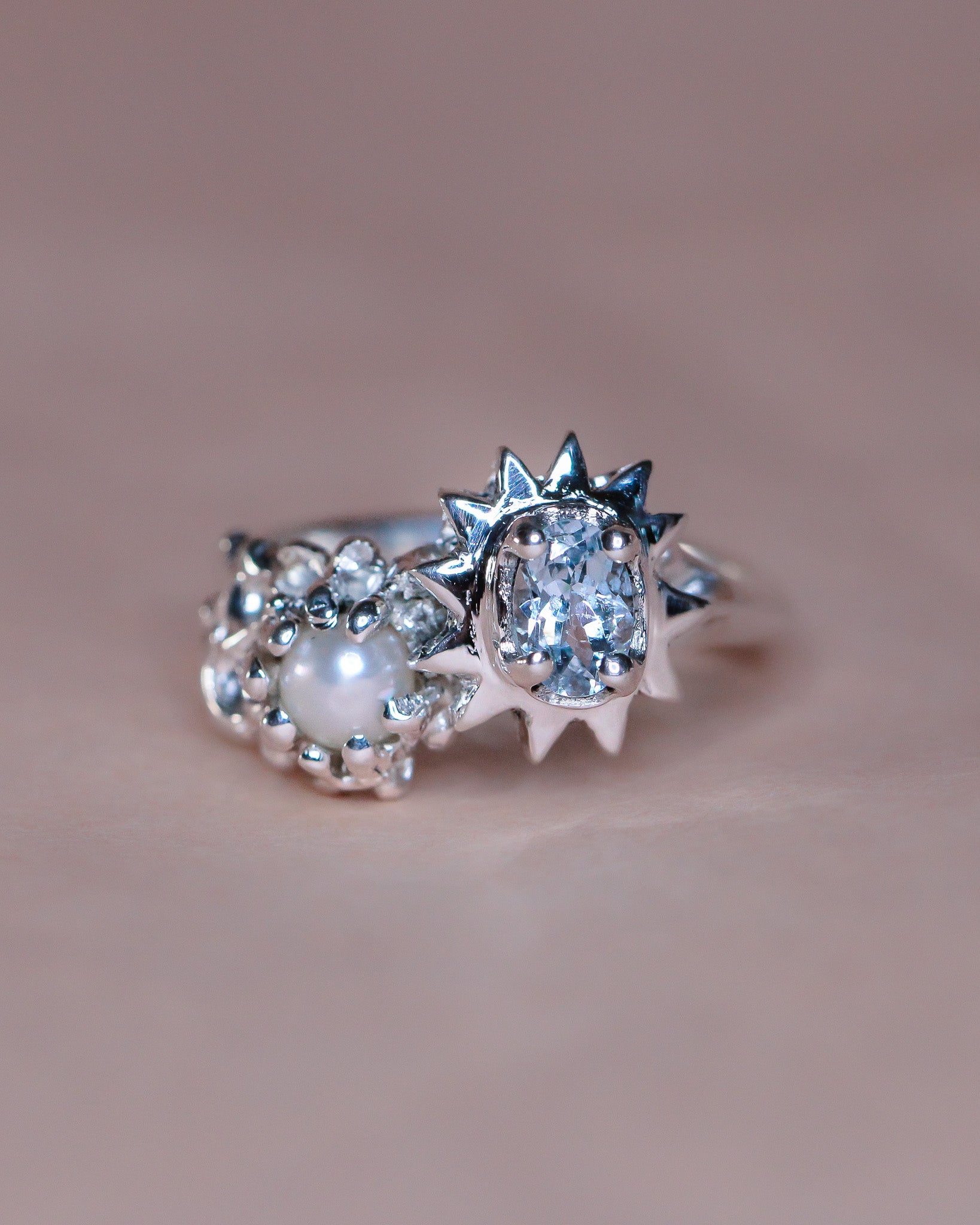 Tides of Tethys talisman ring
handcrafted astrological talisman Tides of Tethys