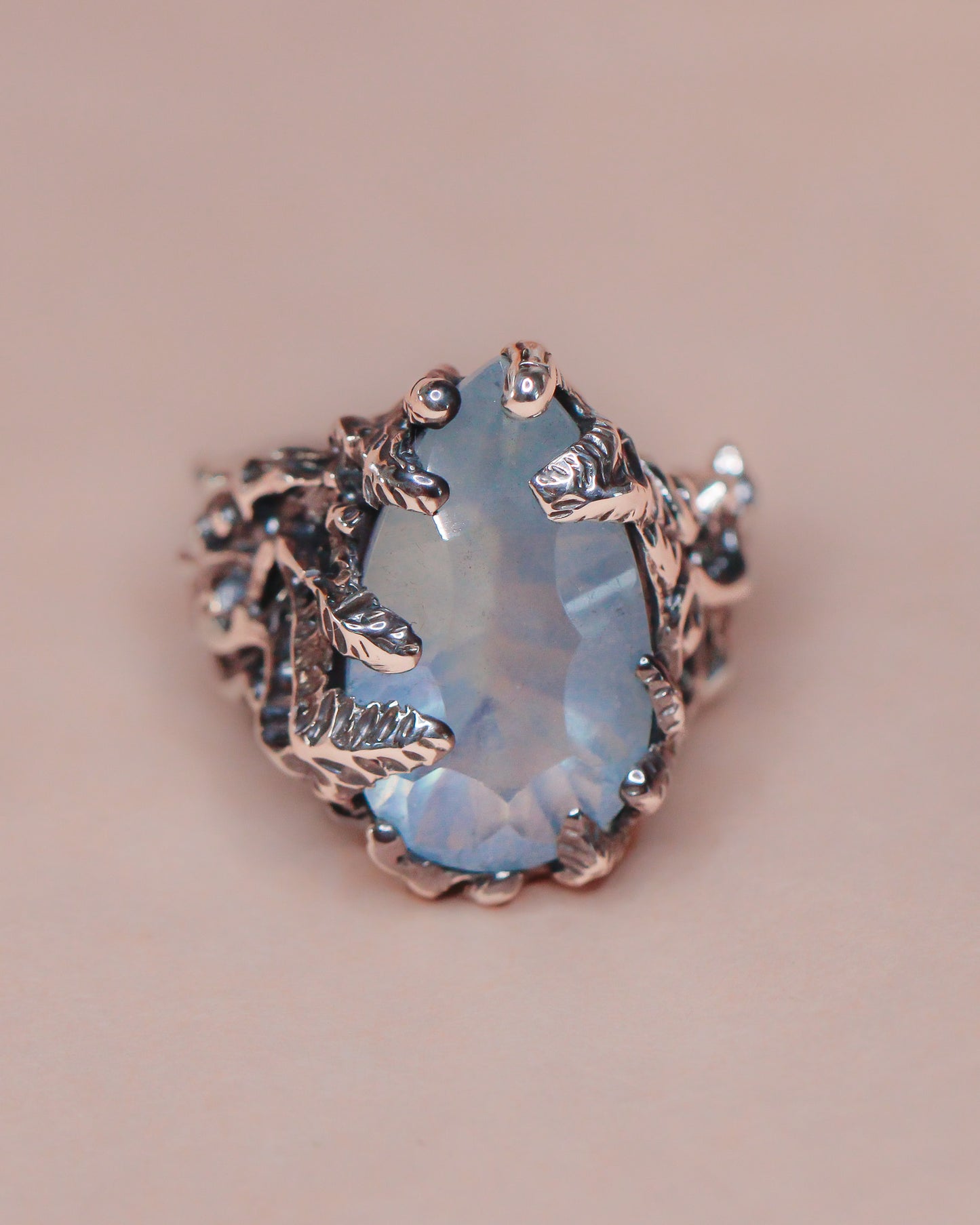 Tides of Tethys talisman ring
handcrafted astrological talisman Tides of Tethys