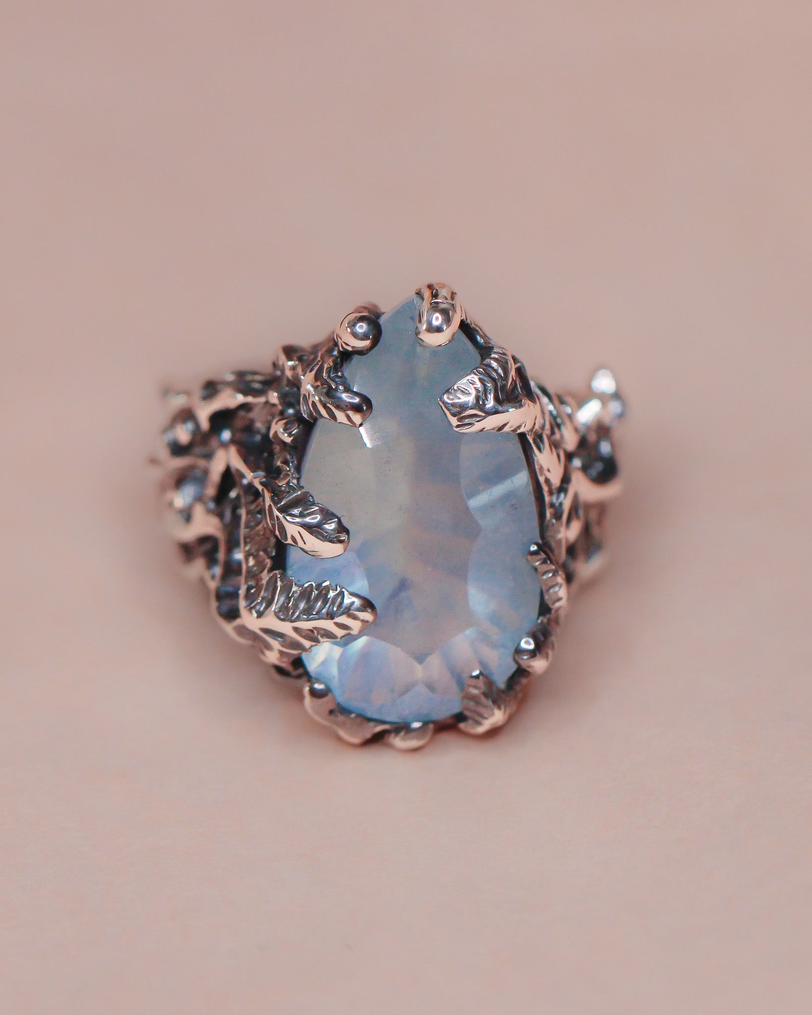 Tides of Tethys talisman ring
handcrafted astrological talisman Tides of Tethys