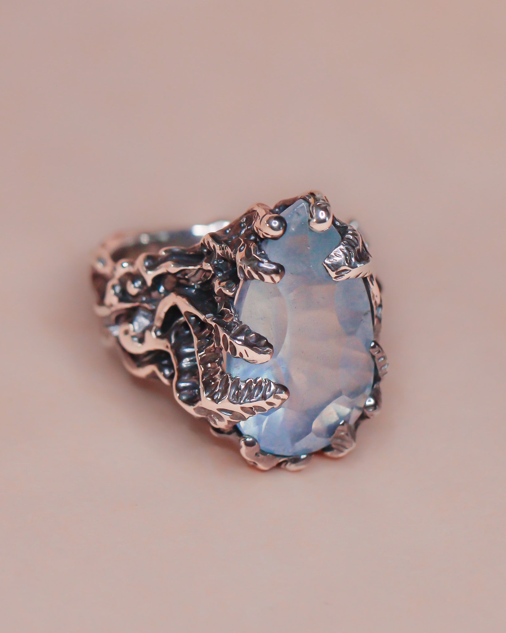 Tides of Tethys talisman ring
handcrafted astrological talisman Tides of Tethys