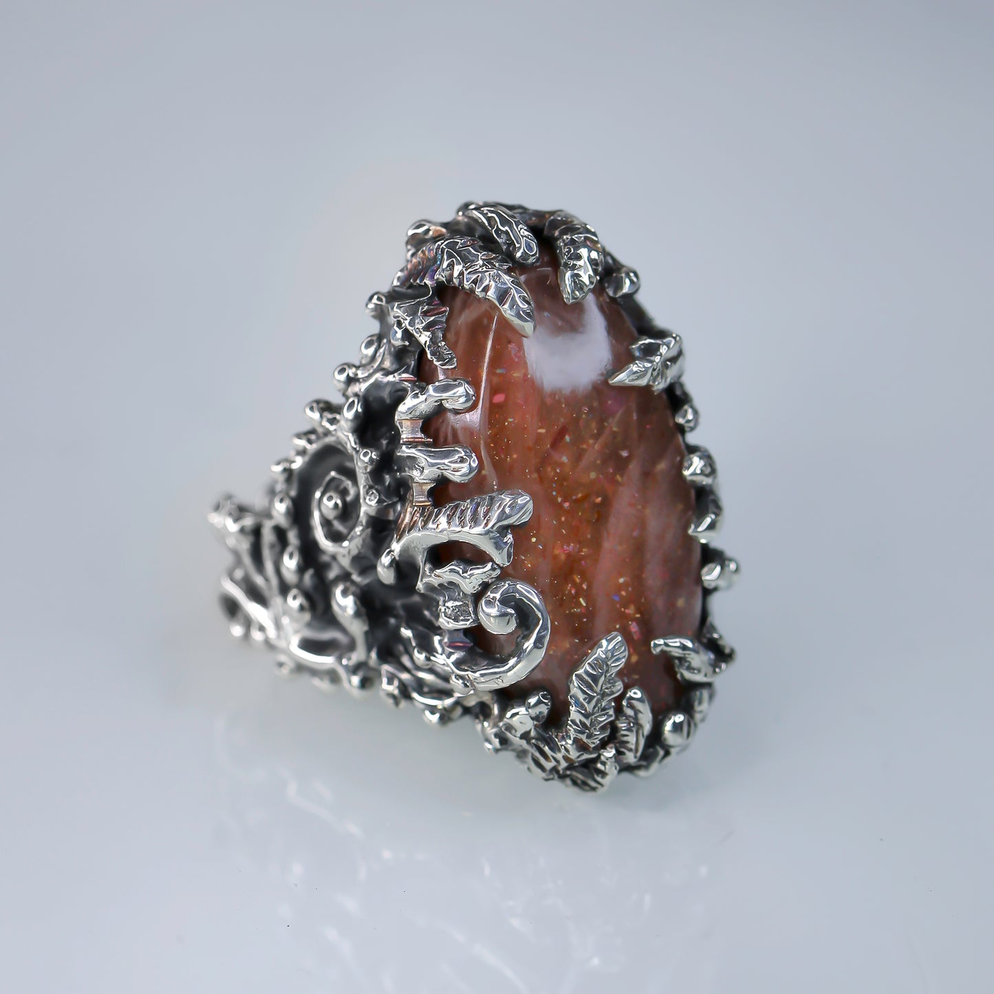 Apollo Karneios / Exalted Sun Talismans / Sol Invictus! -Sunstone Ring 2- size 7 1/4