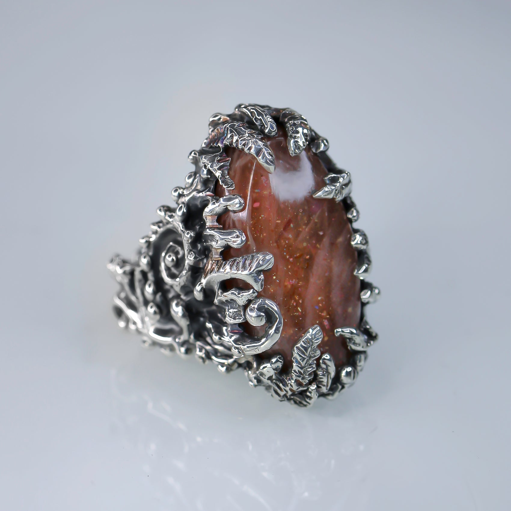 Apollo Karneios / Exalted Sun Talismans / Sol Invictus! -Sunstone Ring 2- size 7 1/4