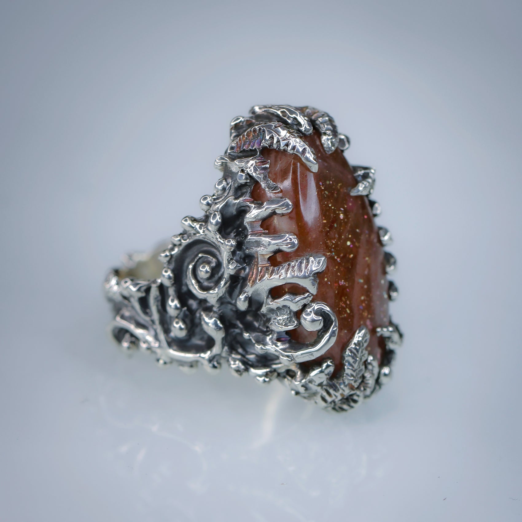 Apollo Karneios / Exalted Sun Talismans / Sol Invictus! -Sunstone Ring 2- size 7 1/4