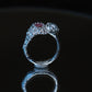 Pink and Pearl Venus Flow Ring, one-of-a-kind, size 7