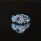 Pink and Pearl Venus Flow Ring, one-of-a-kind, size 7