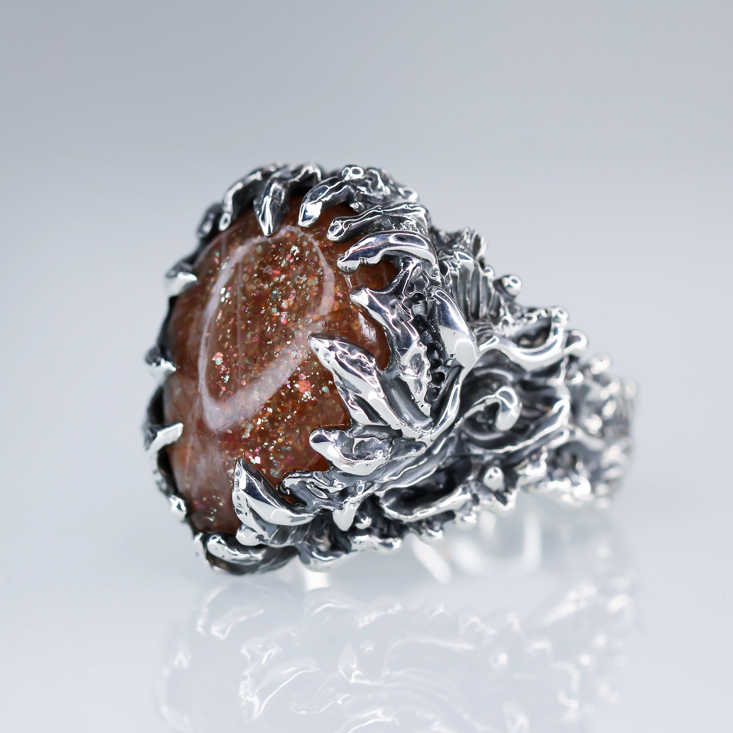 Apollo Karneios / Exalted Sun Talismans / Sol Invictus! -Sunstone Ring 1- size 8 1/2