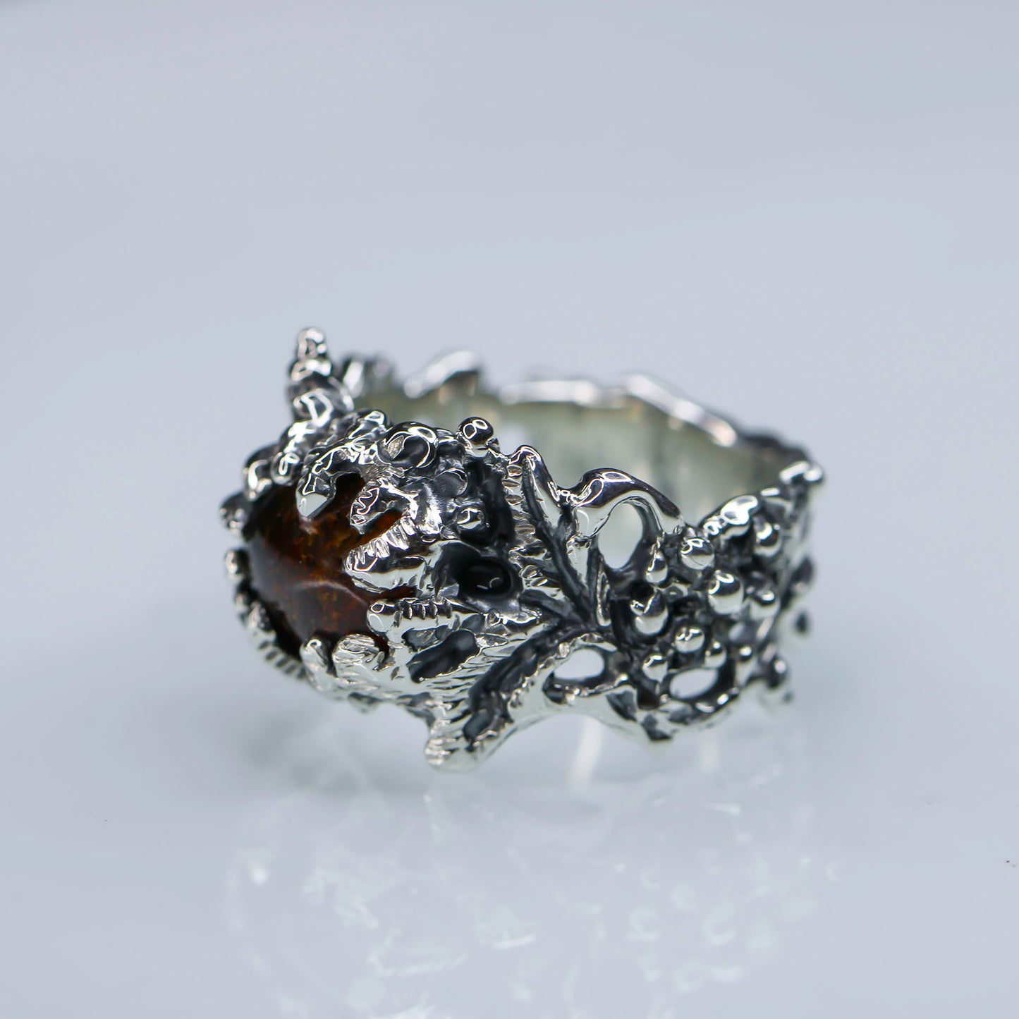 Apollo Karneios / Exalted Sun Talismans / Sol Invictus! -Amber Ring 2- size 6 1/2