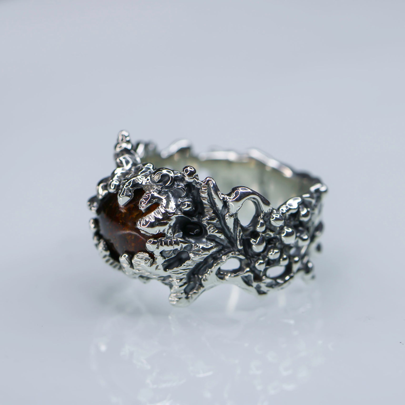 Apollo Karneios / Exalted Sun Talismans / Sol Invictus! -Amber Ring 2- size 6 1/2
