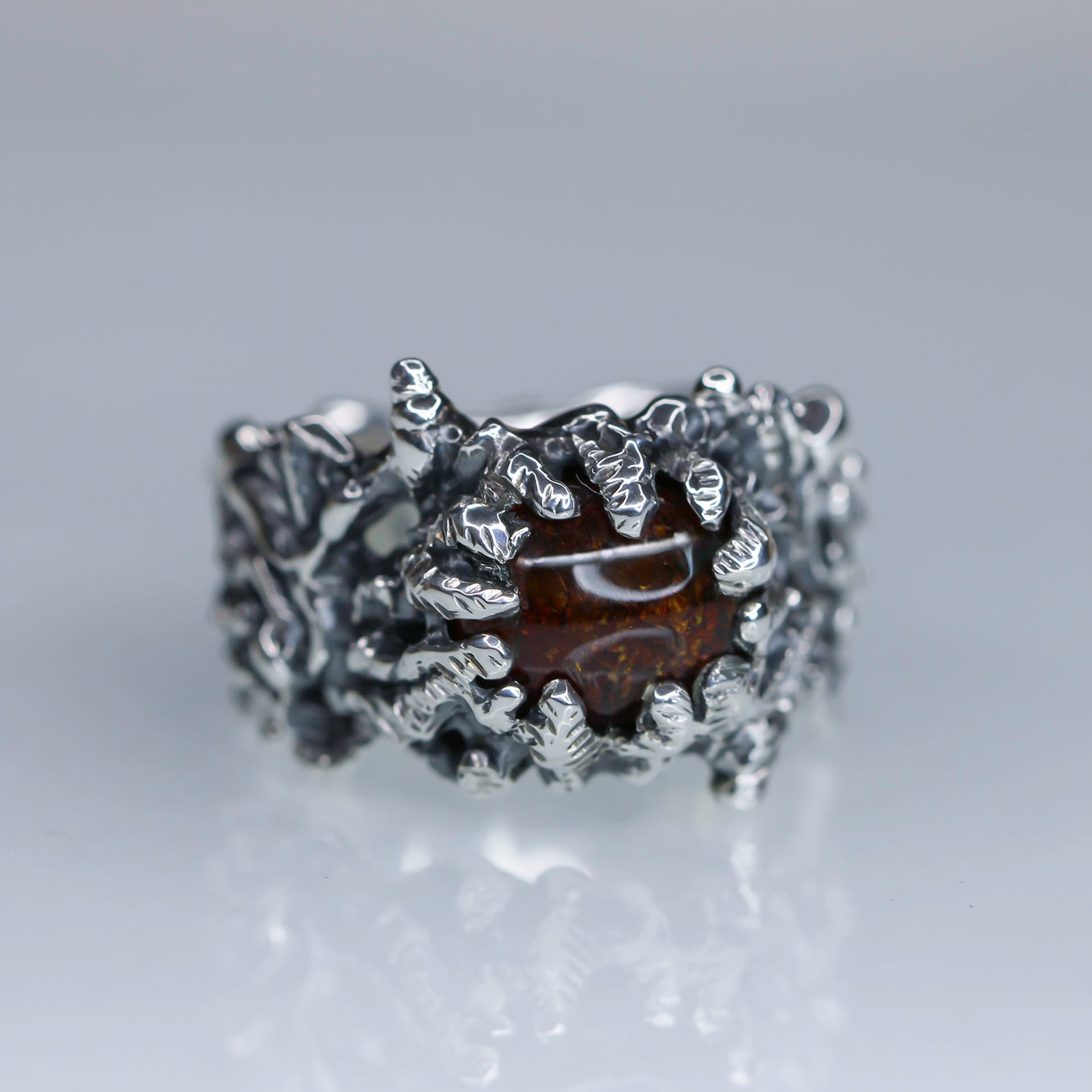 Apollo Karneios / Exalted Sun Talismans / Sol Invictus! -Amber Ring 2- size 6 1/2