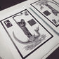 Saturn in Aquarius Talismanic Relief Prints