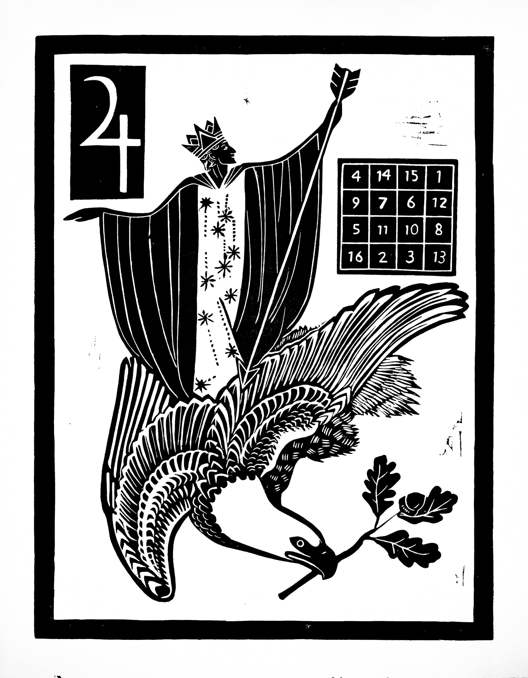 Jupiter in Pisces Talismanic Relief Prints