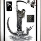 Saturn in Aquarius Talismanic Relief Prints