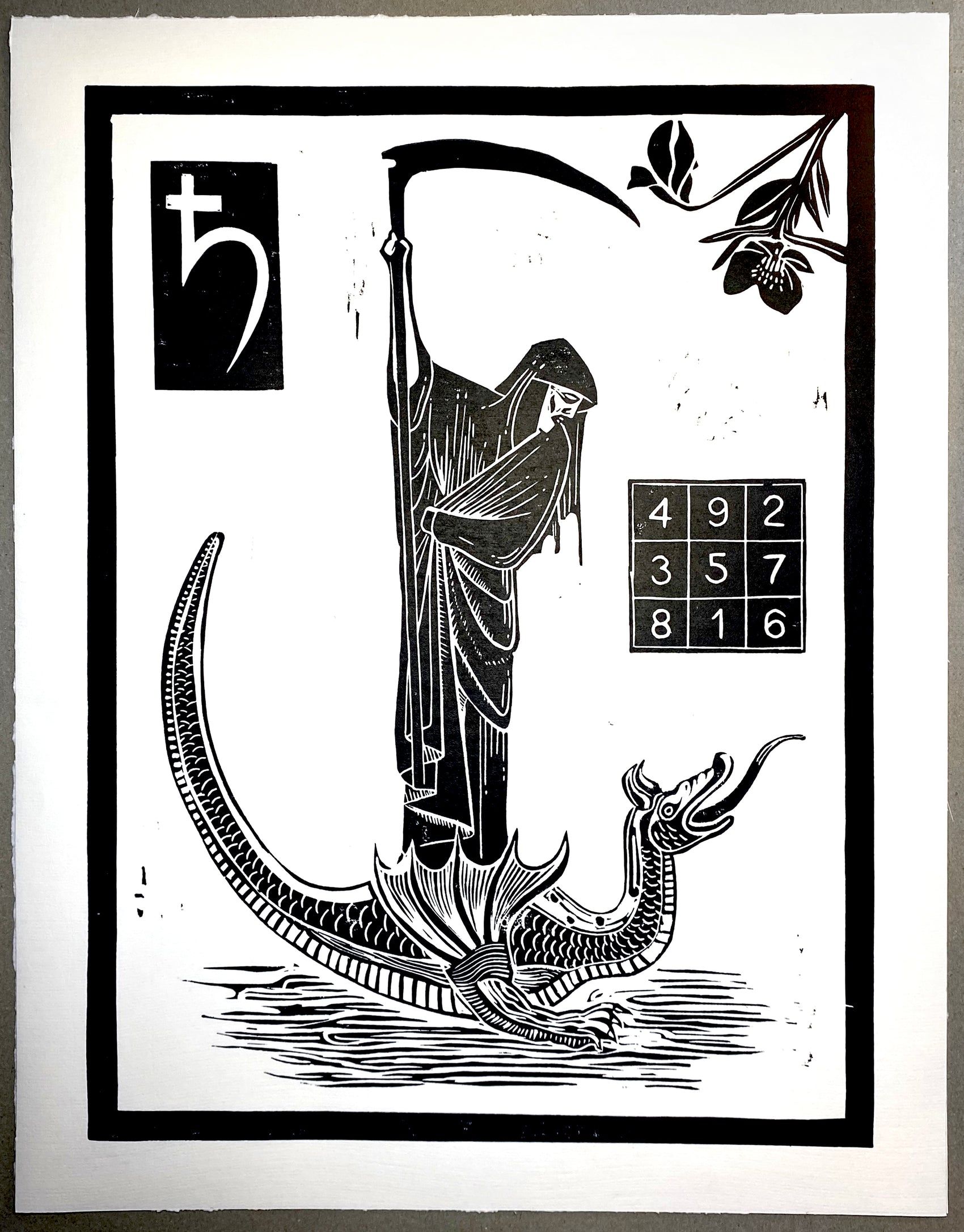 Saturn in Aquarius Talismanic Relief Prints