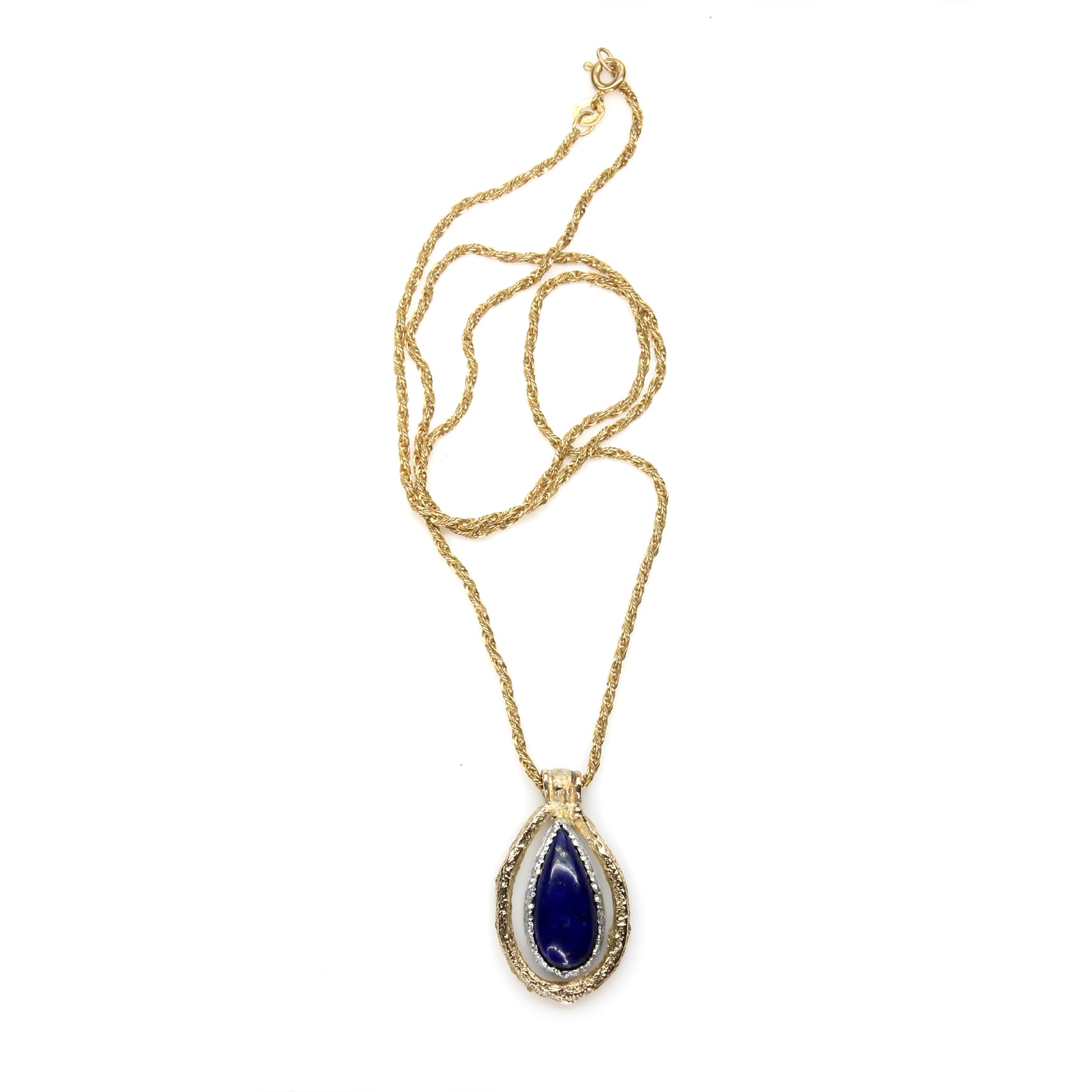 Venus Teardrop Gold and Silver Necklace